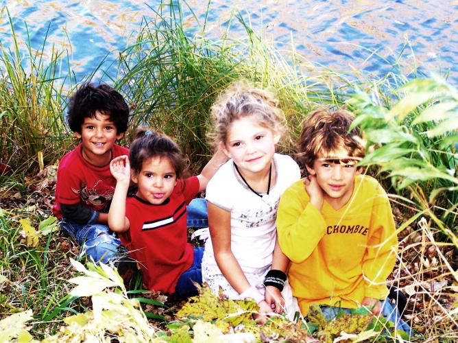All four of Craig's kids